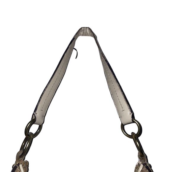 Coach Signature Stripe Convertible Hobo Bag (Shoulder & Crossbody) - Picture 14 of 14